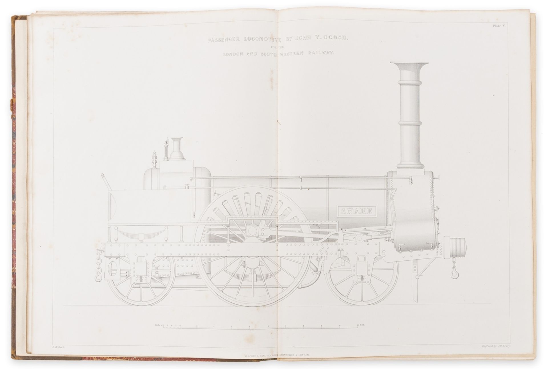 Clark (Daniel Kinnear) Railway Machinery: A Treatise on the Mechanical Engineering of Railways, 2 …