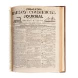 Herapath (John) Herapath's Railway and Commercial Journal, vol.VII in 2, 1845.