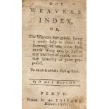 Scottish Weavers.- Diston (D. & J.) The Weavers Index, Perth, 1777.