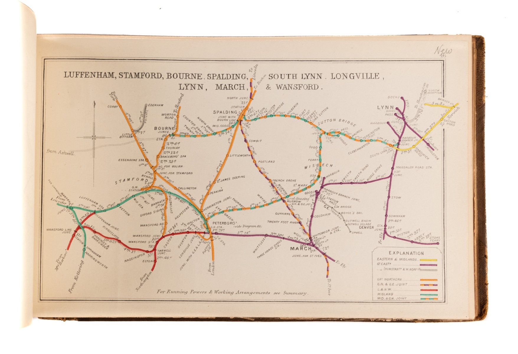 Airey (John) Railway Junction Diagrams. Complete Work, including supplements, hand-coloured maps, …