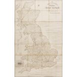 Bradshaw (George) Map & Sections of the Railways of Great Britain..., folding hand-coloured map, …