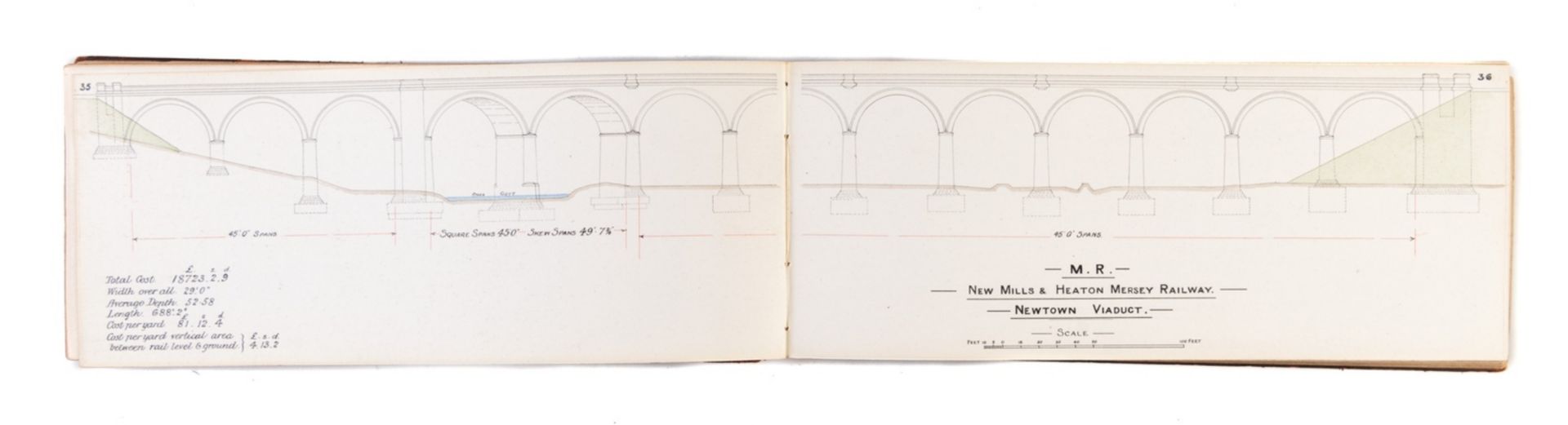 Lowe (J.Landor) Viaducts and Tunnels on the Midland Railway, manuscript with technical drawings, …