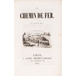 [Emery (Marie)] Le Chemin de Fer, first edition, original printed yellow wrappers, Lille, 1847 & …