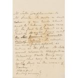 Scott (Sir Walter) Autograph Letter third person to Mr Smirke, [c. 1814], sending a small volume …