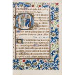 Workshop of Willem Vrelant (of Bruges, active 1454-81) Single leaf from an illuminated Book of …