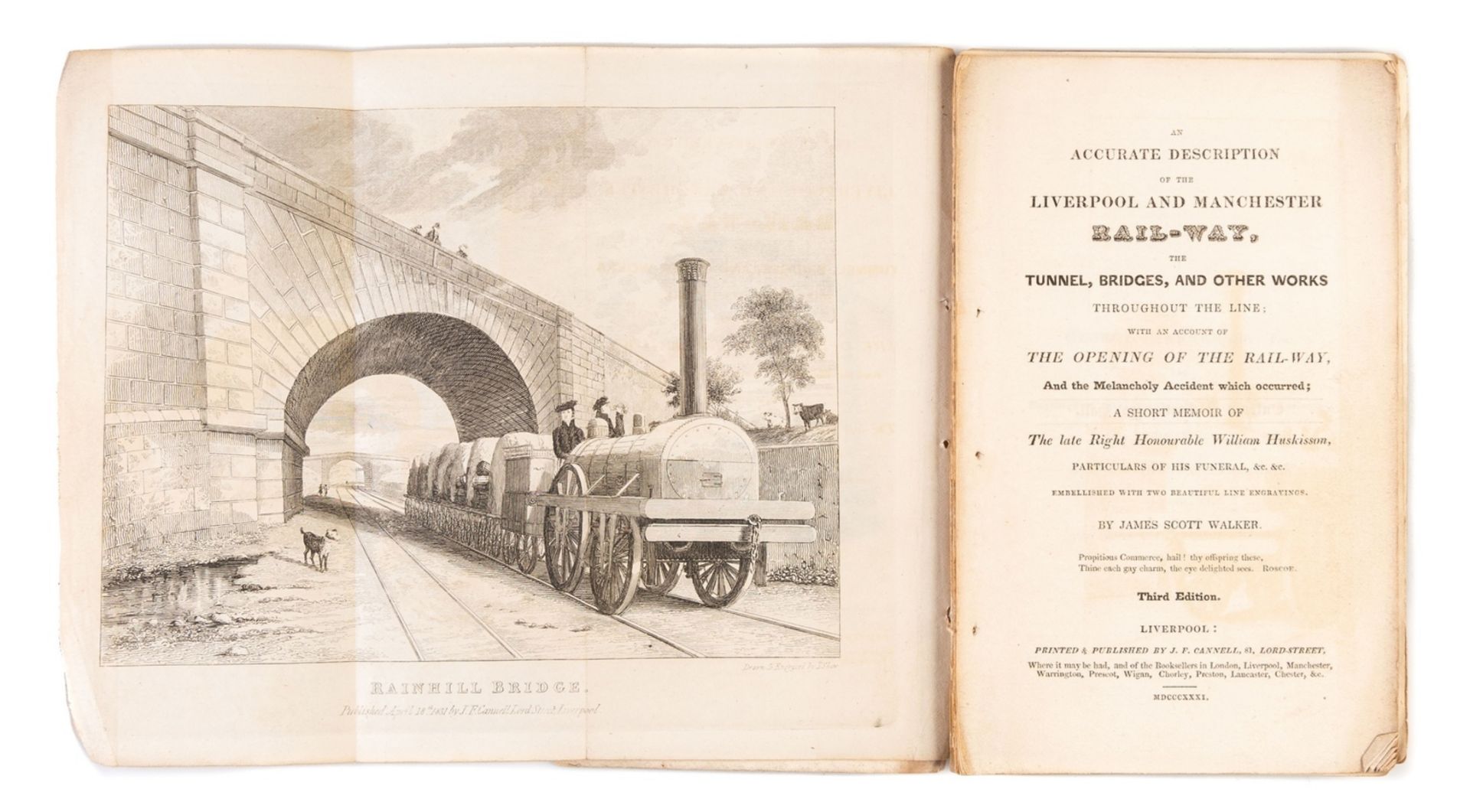 Walker (James Scott) An Accurate Description of the Liverpool and Manchester Rail-way..., third …