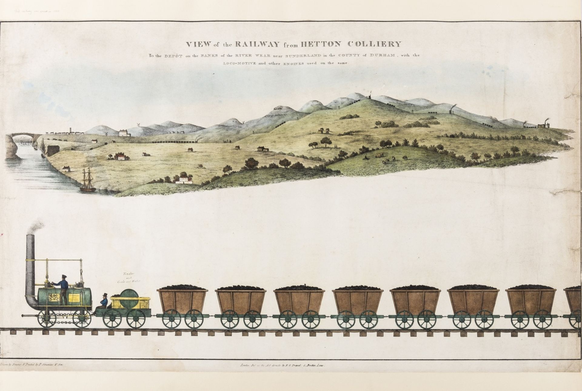 Early Railways.- Beginning of the World's Railways (The): Pictorial Engravings, album of prints … - Image 7 of 7