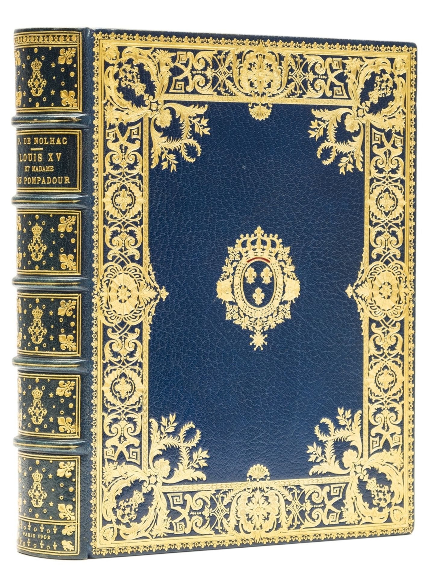 Binding.- Nolhac (Pierre de) Louis XV et Madame de Pompadour, one of 100 copies on Japon with …