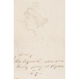 Literary portrait.- Edgeworth (Maria, 1768-1849).- Sketch of Miss Edgworth when at an Evening …