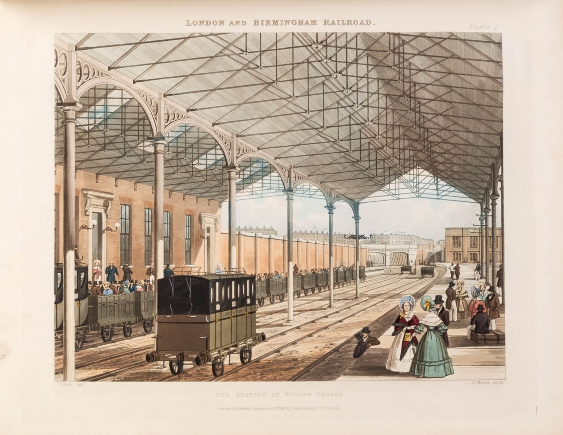 Bury (Thomas Talbot) Six Coloured Views on the London and Birmingham Railway, Part I [all …