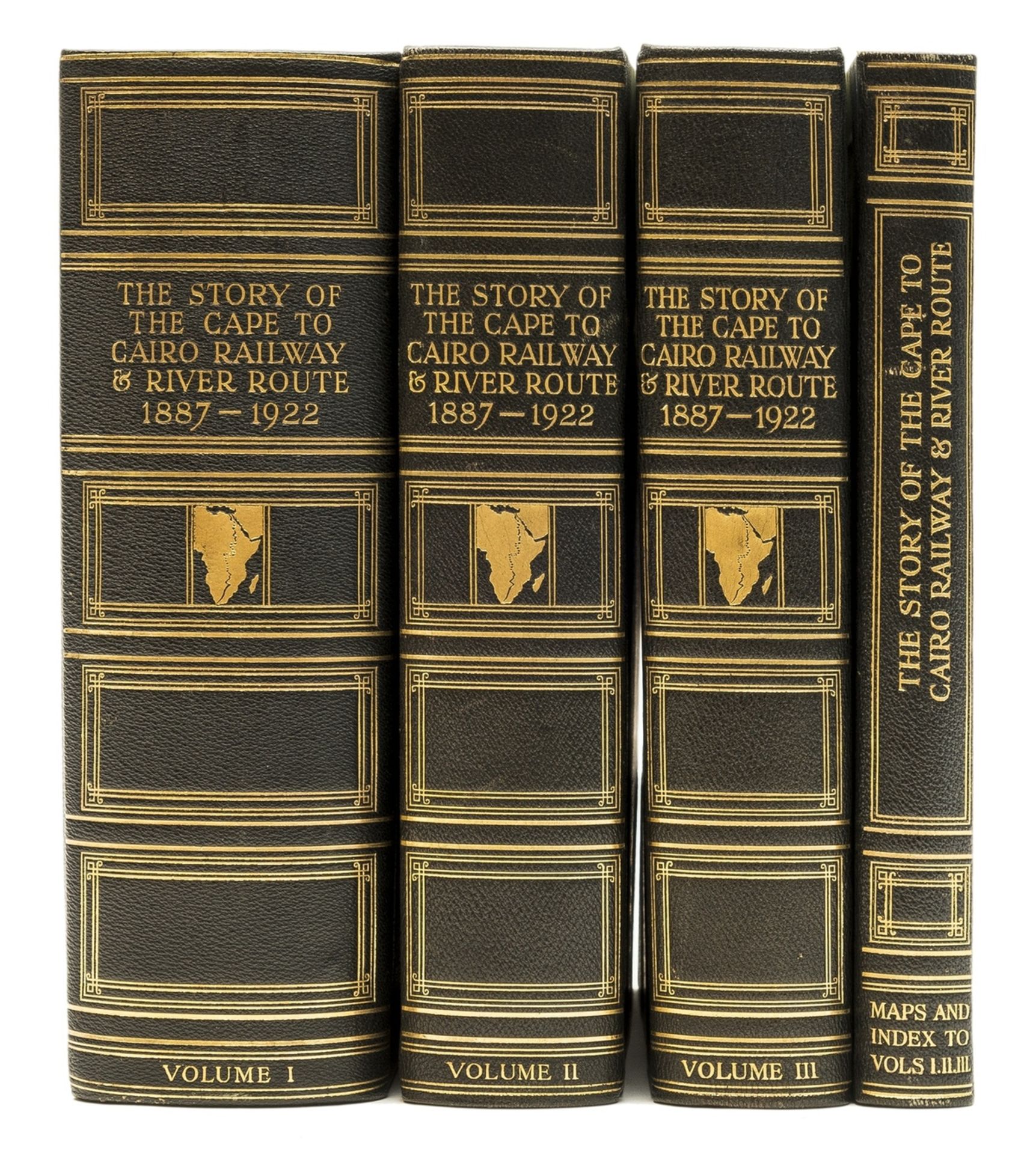 Weinthal (Leo) The Story of the Cape to Cairo Railway and River Route, 4 vol., 1923.