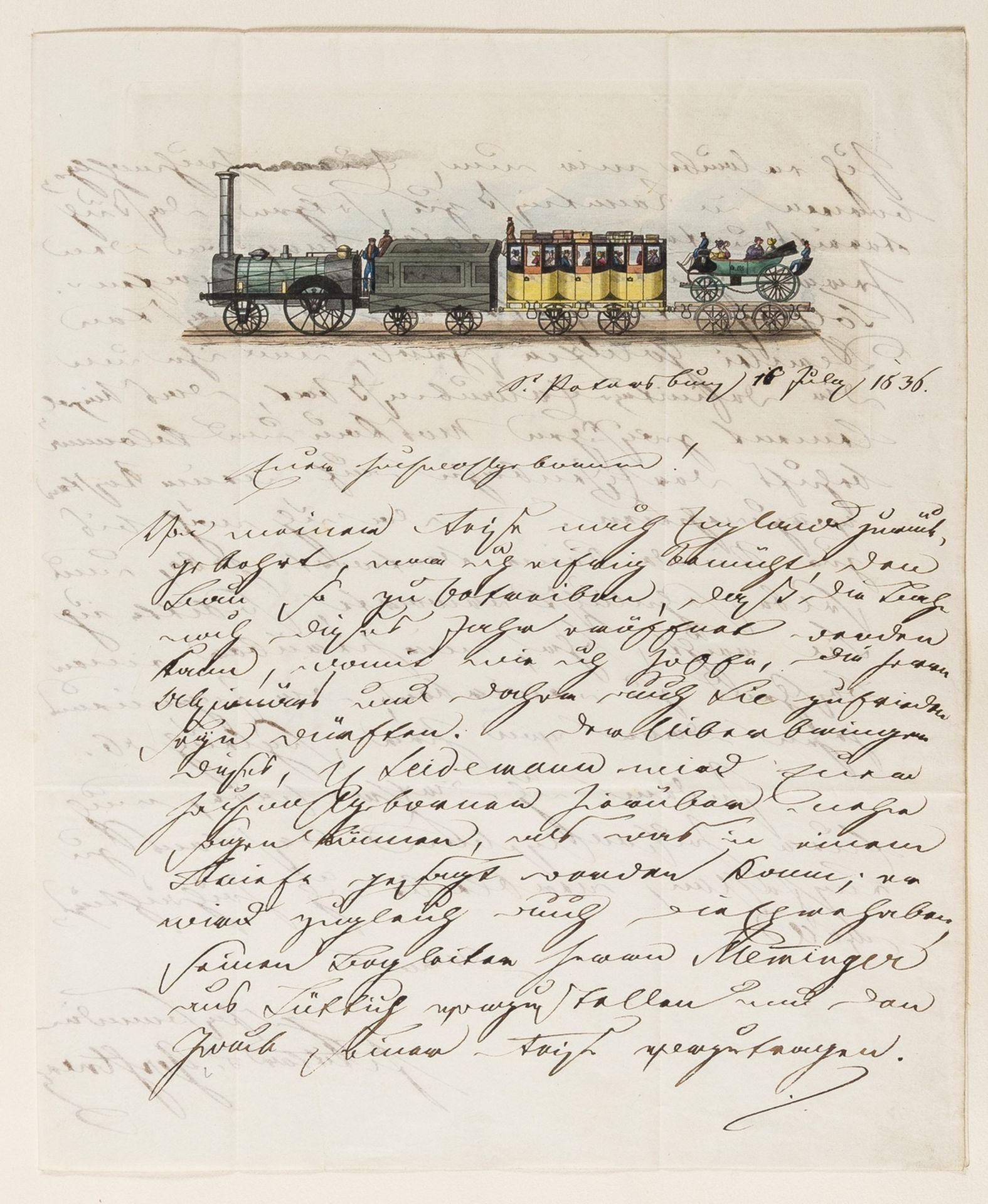 Early Railways.- [Beginning of the World's Railways (The): Original Letters, Manuscripts, Railway … - Image 4 of 4
