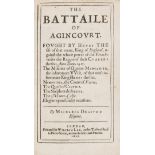 Shakespeare.- Drayton (Michael) The Battaile of Agincourt, first edition, for William Lee, 1627.
