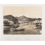 Linde (C.) Brasil Estrada de Ferro de D.Pedro II, first edition, lithographed plates, some tinted, …