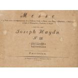 Nelson.- Music.- Haydn (Joseph) Messe No. III, first edition, Leipzig, Breitkopf & Härtel, [1800].