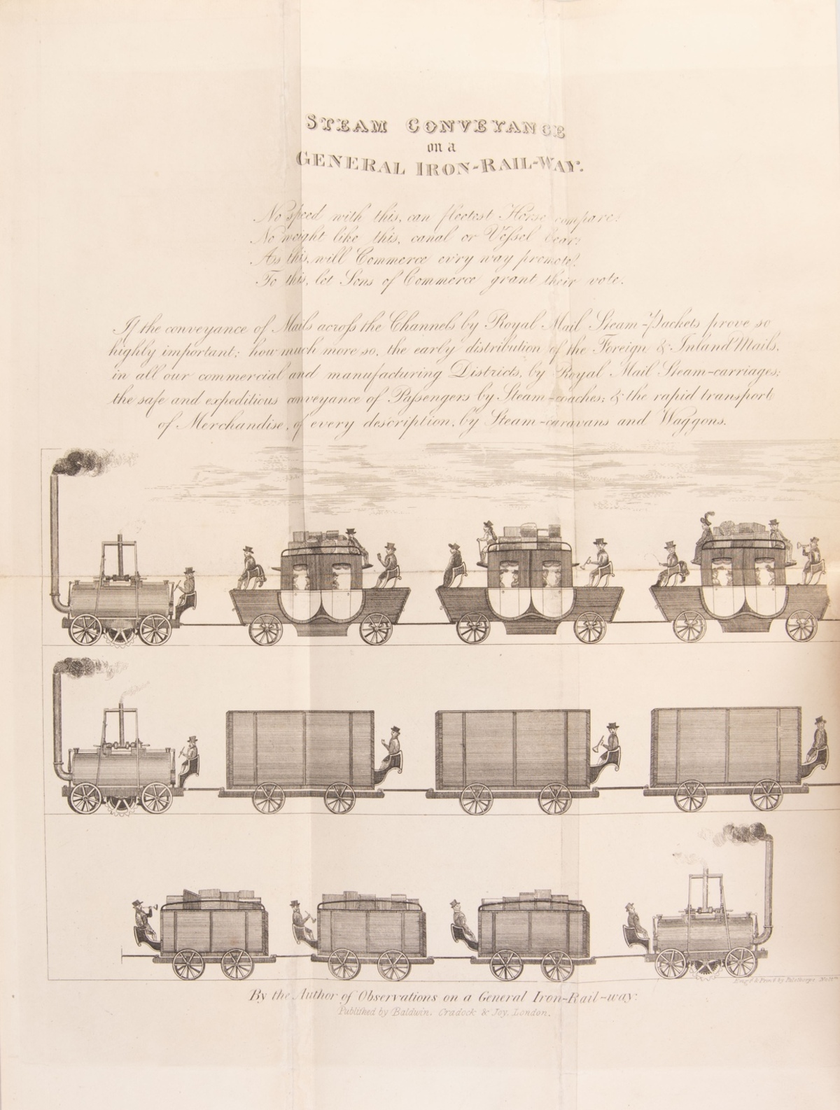 Gray (Thomas) Observations on a General Iron Rail-Way, or Land Steam-Conveyance, fifth edition, …