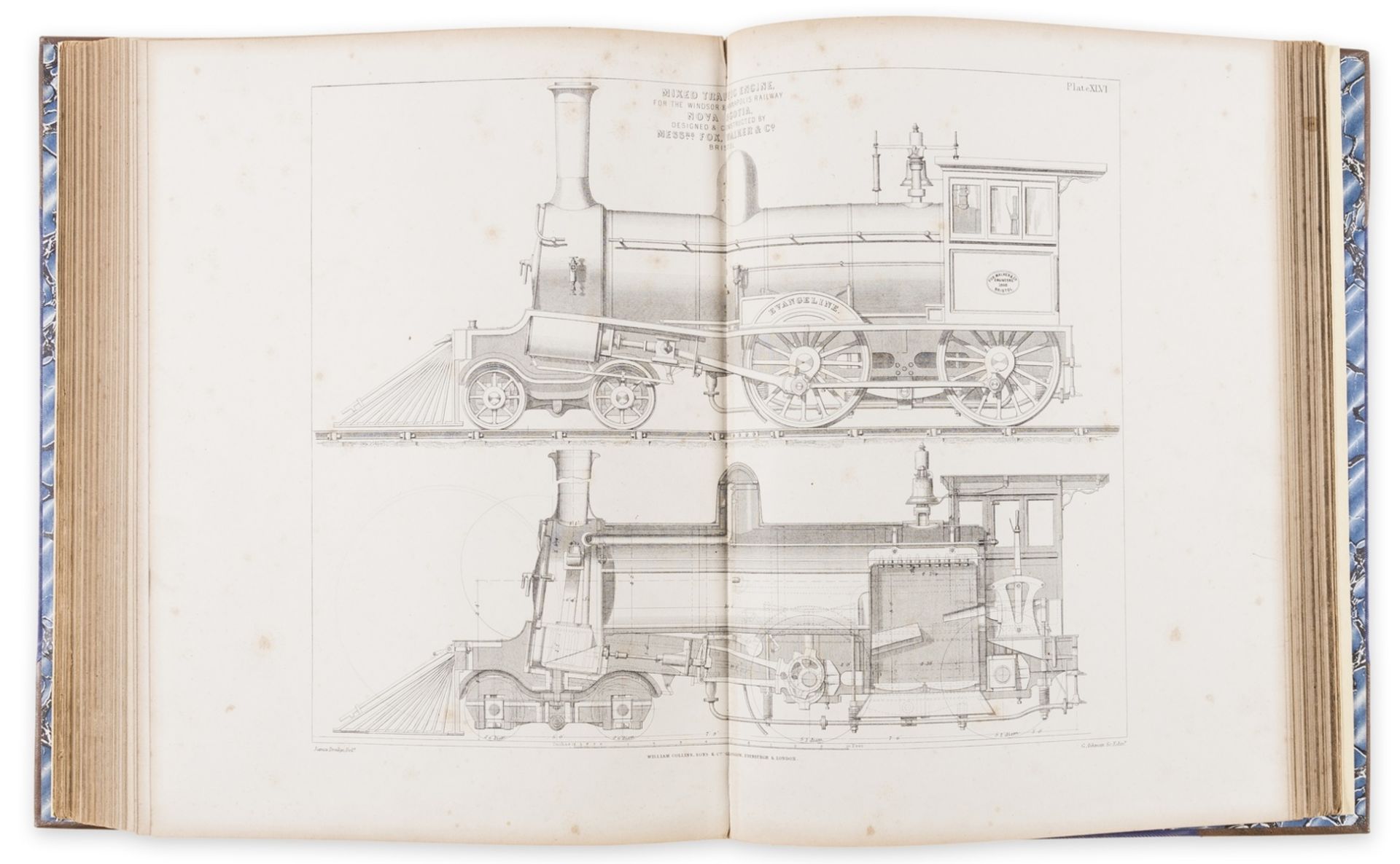 Colburn (Zerah) Locomotive Engineering and the Mechanism of Railways, 2 vol., London & Glasgow, …