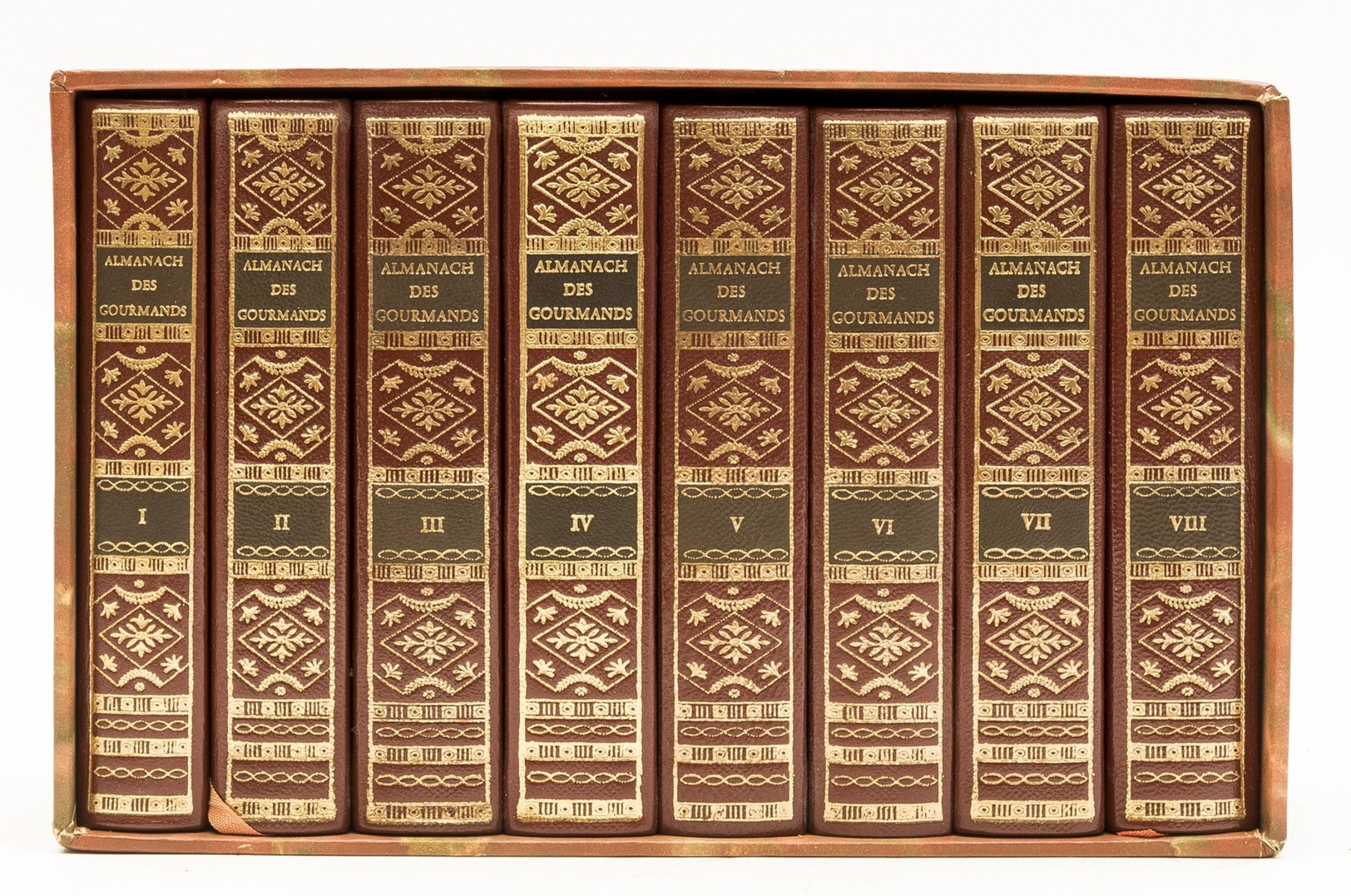 [Grimod De La Reyniere (Alexandre Balthazar Laurent)] Almanach des Gourmands, 8 vol., limited …