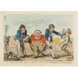 Caricatures.- Cruikshank (Isaac Robert) A peep into Saldanha bay or the Dutch perfidy rewarded, …