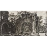 Piranesi (Giovanni Battista) Veduta del Palazzo Stopani...; Veduta della fonte e delle Spelonche …