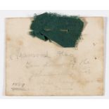 South Africa.- Kruger (Paul).- Transvaal Flag, small piece of green flag torn and attached to an …