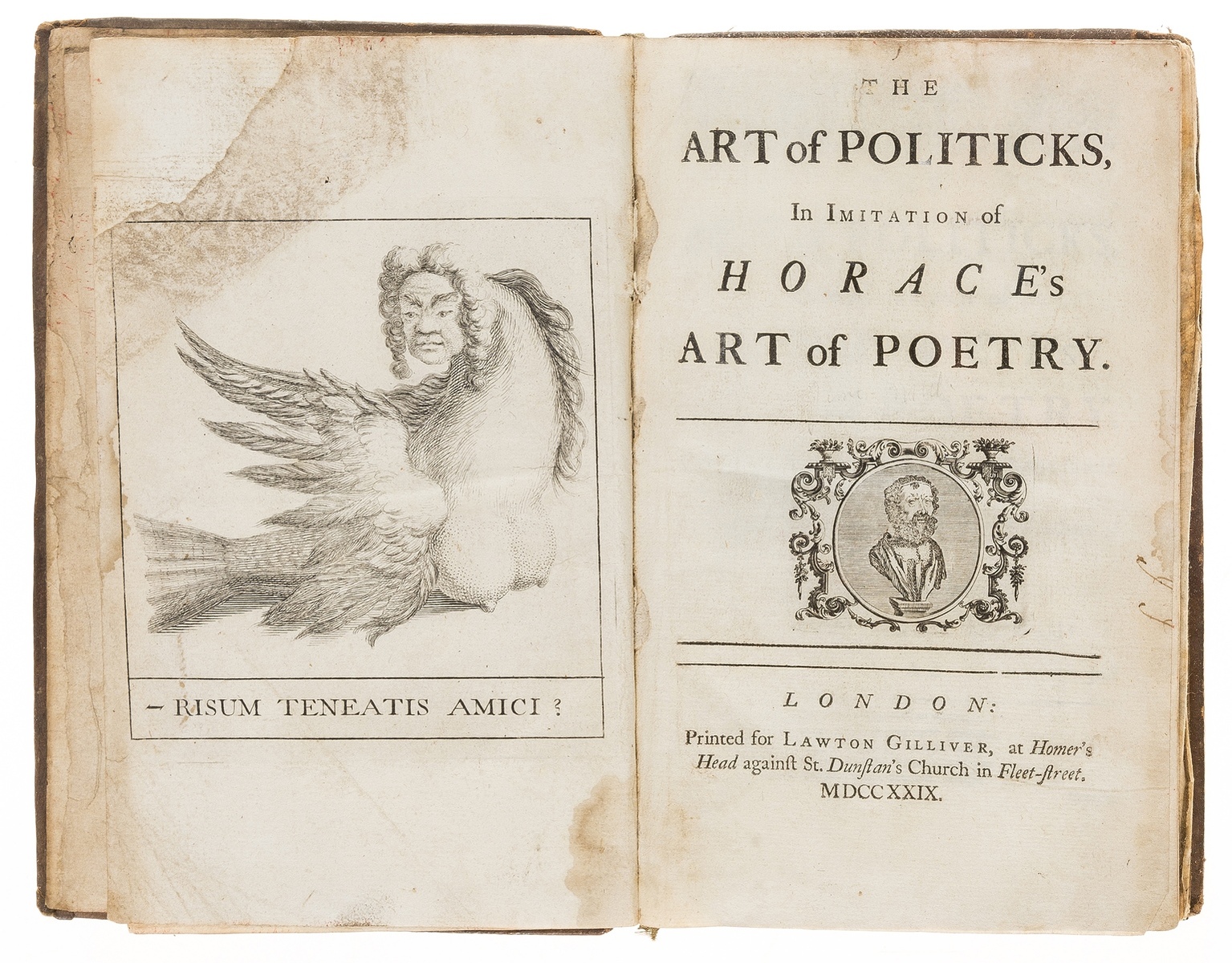 [Bramston (James)] The Art of Politicks, in Imitation of Horace's Art of Poetry, for Lawton … - Image 2 of 2