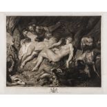 Earlom (Richard) Nymphs and satyrs, after Peter Paul Rubens, mezzotint, 1784.