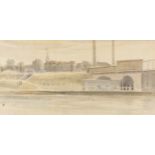 River Lea.- Greater London.- Thatcher (W.) Seven views of the River Lea, watercolours, c.1923-1924