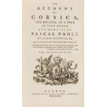 Corsica.- Boswell (James) An Account of Corsica, for Edward and Charles Dilly, 1768.