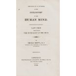 Philosophy.- Brown (Thomas) Sketch of a system of the Philosophy of the Human mind, scarce first …