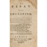 Whitchurch (James Wadham) An Essay upon Education, first edition, Printed for T. Becket and P. A. …