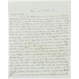 Italy.- Smyth (T[homas] Graham) 3 Autograph Letters signed to Rev Richmond Powell, Pisa, Milan & …