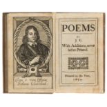 Cleveland (John) Poems by J.C. With additions, never before printed, no printer, 1654.