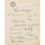 World League for Sexual Reform.- Sexual Reform Congress Vienna. Signatures of attendees, …