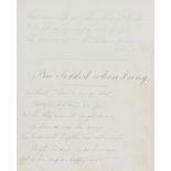 Poetry.- Gill (Miss, of Keighley, Yorks) Volume of Poetry, 1845.; and 2 other manuscripts (3).