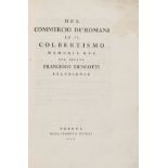 Economics.- Mengotti (Francesco) Del commercio de' Romani ed il Colbertismo memorie due, Heber …