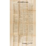 First World War.- Plumer (General Herbert, first Viscount Plumer).- Anordnung [Rules of the …