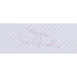 Hendrix (Jimi) Cut signature; together with a letter of provenance (2)