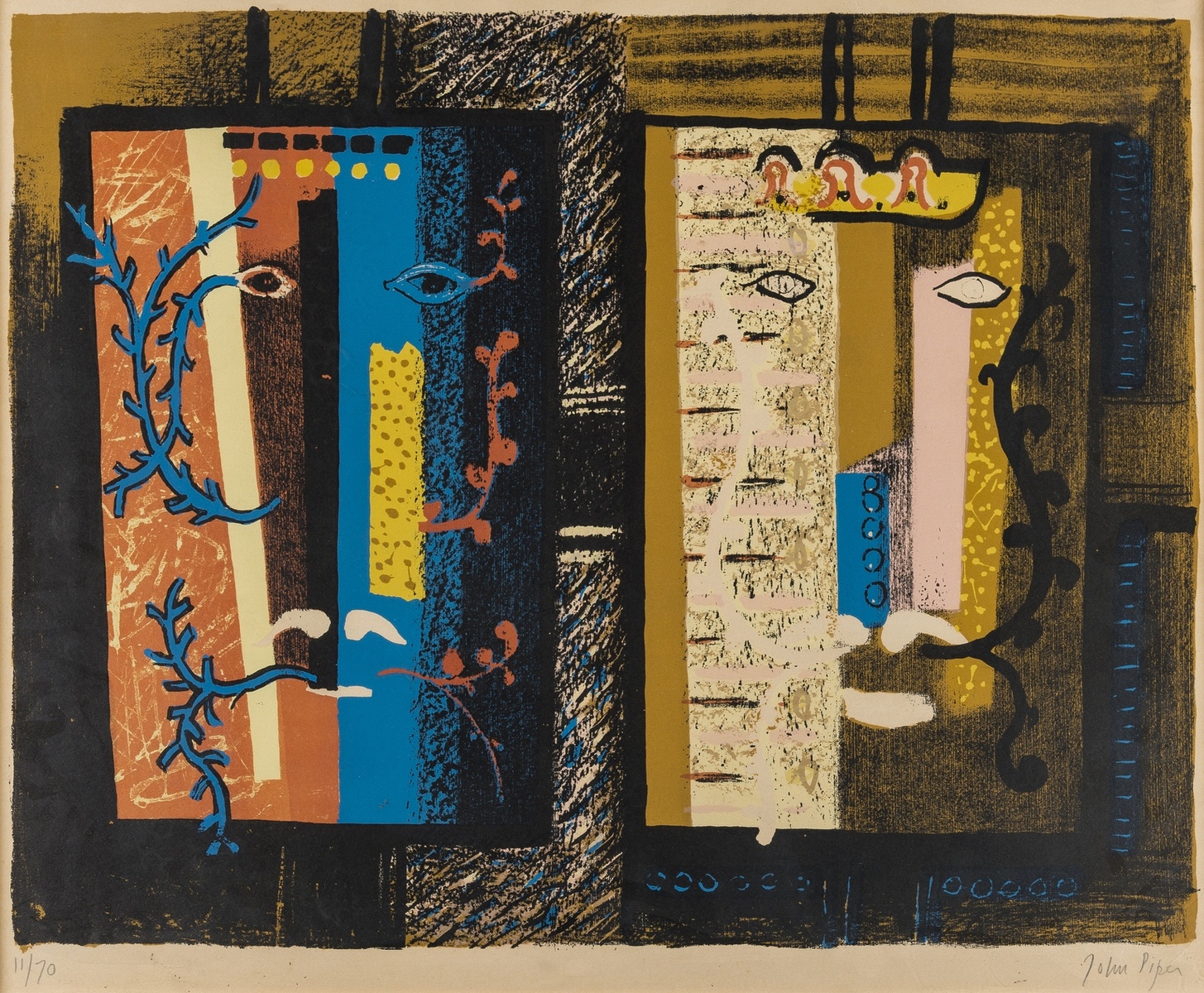 John Piper (1903-1992) Foliate Heads II (Levinson 84)