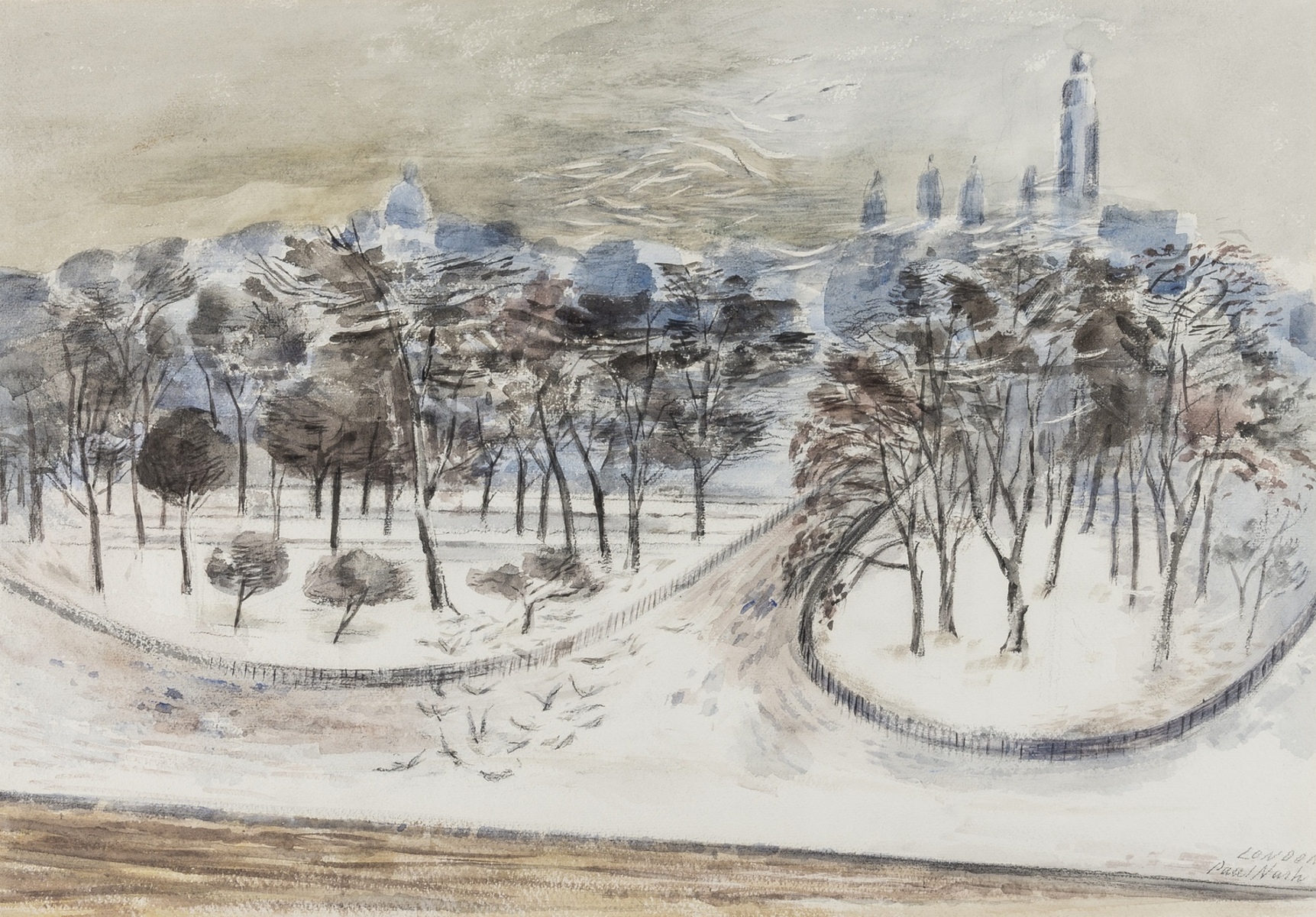 Paul Nash (1889-1946) London - Winter Landscape