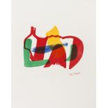 Henry Moore (1898-1986) Multicoloured Reclining Figure (Cramer 99)