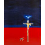 Craigie Aitchison (1926-2009) Crucifixion