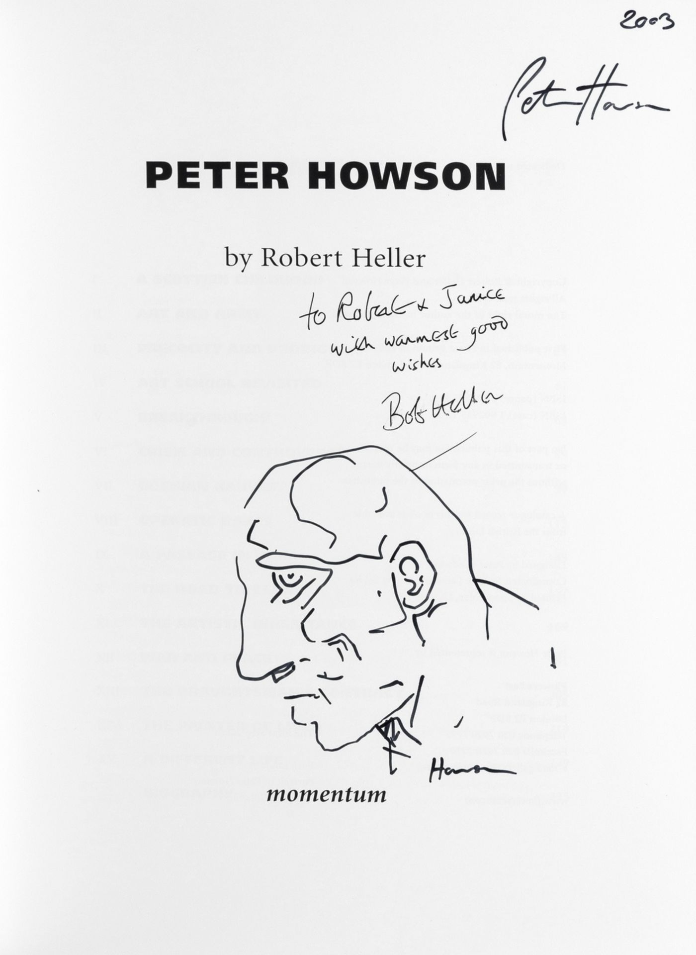 Modern British Art.- Heller (Robert) Peter Howson, signed by the author and by Howson with signed …