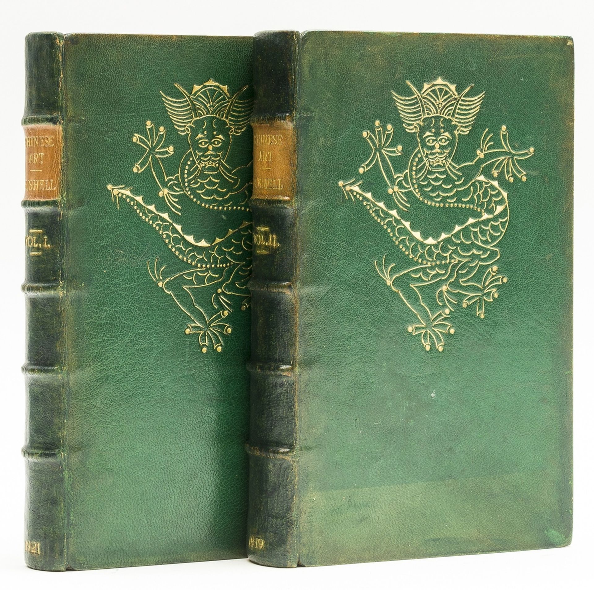 Bindings.- China.- Bushell (Stephen W.) Chinese Art, 2 vol., in contemporary green morocco with …