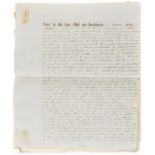 Cousin of Jane Austen.- Austen (Francis Motley) Copy Will and Codicils of Francis M Austen, …