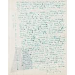 Aldous Huxley & Anaïs Nin.- Miller (Henry) Autograph Letter signed to Stefan Schimanski, giving …