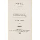 Scott (Sir Walter) Ivanhoe, first edition, 3 vol., Edinburgh, for Archibald Constable, 1820.