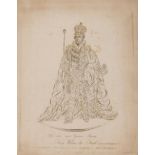 Calligraphic portrait.- His Late most Gracious Majesty, King William the Fourth, R. & E. …