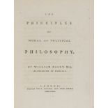 Paley (William) The principles of moral and political philosophy, first edition, Printed for R. …