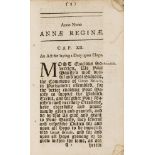 Food & Drink.- Anno Regni Annae Reginae Nono...An Act for laying a Duty upon Hops, John Baskett, …